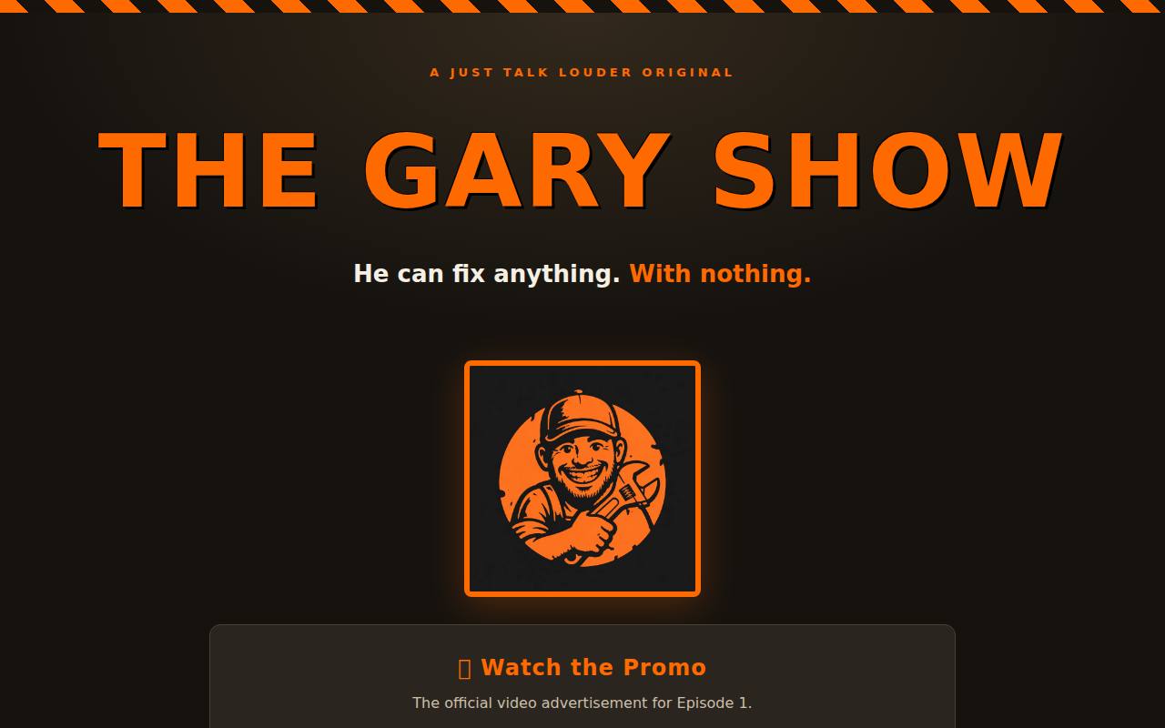 The Gary Show homepage