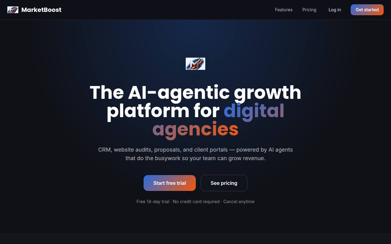 MarketBoost homepage